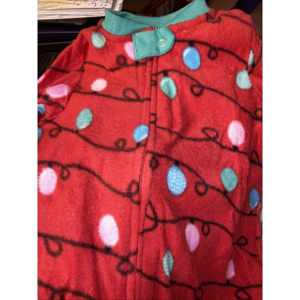 Fleece Footed PJS One Piece Pajamas Infant Union Suit 12/18Mos